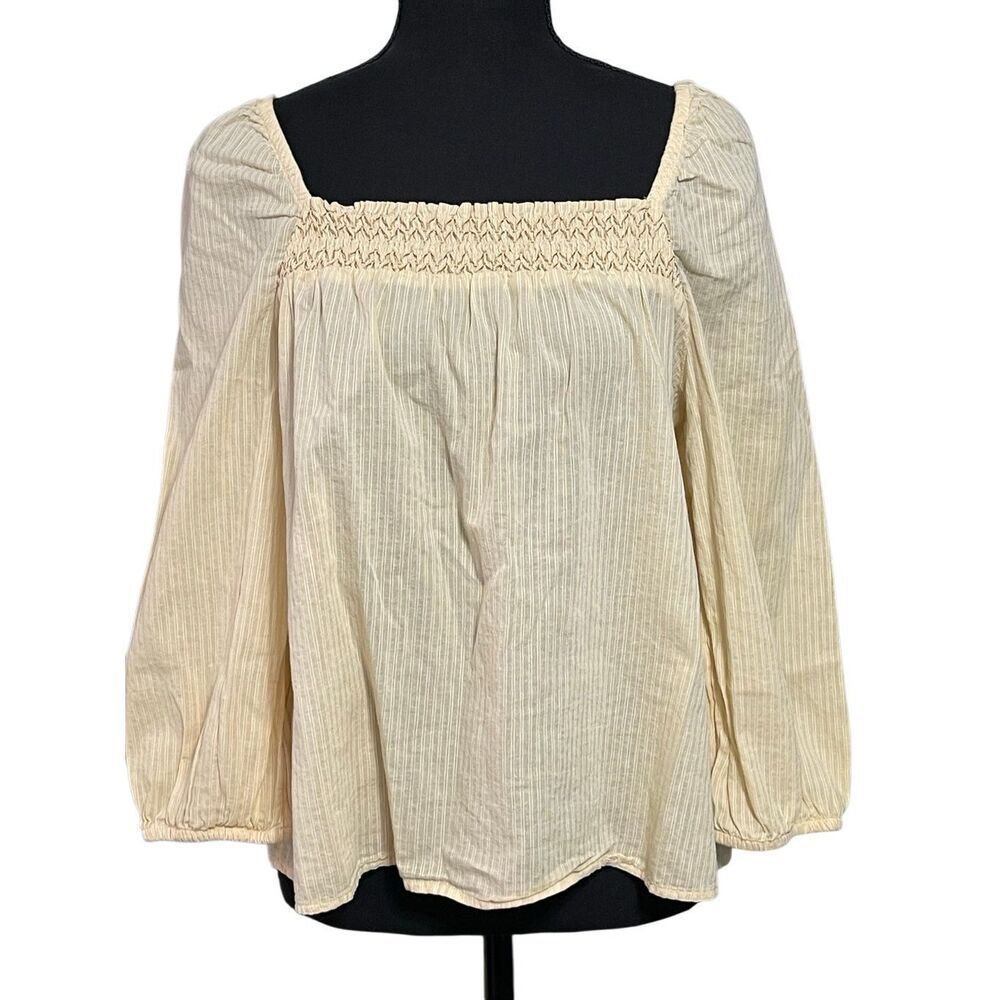 Banana Republic Women’s L/S Embroidered Smock Top/Blouse